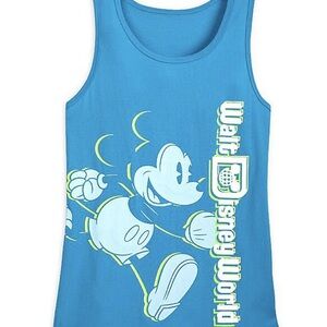 Teal Disney Graphic Tank Top